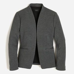 J.Crew gray “going-out” blazer.
